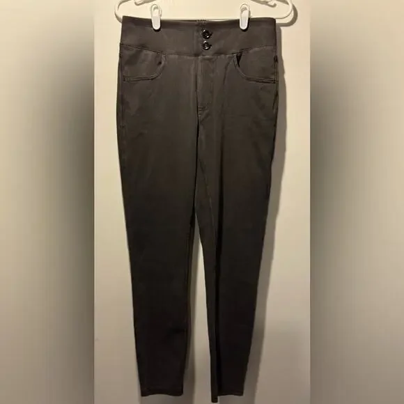 HALARA Gray High-Waisted Knit Denim Leggings - Picture 4 of 7